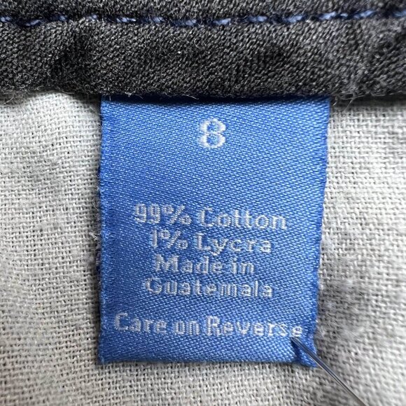 Simply Vera Wash Jeans Women 8 Blue Wide Leg Dark Wash Mid Rise Denim Casual - Picture 12 of 12